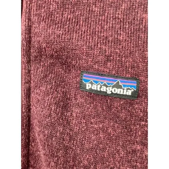 Patagonia Better Sweater Fleece Jacket size Maroon Medium 1/4 Zip - Picture 6 of 7